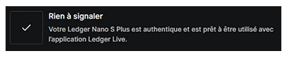 Ledger Authentique - Guide Ledger Nano S Plus