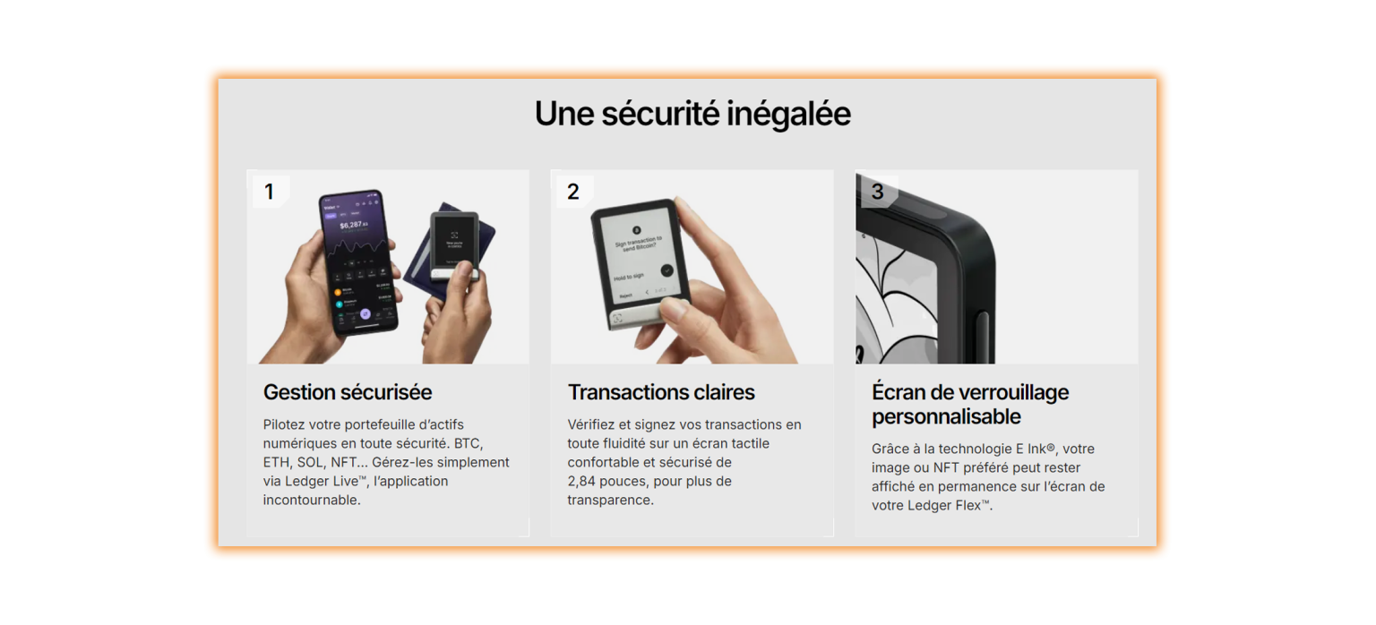 Sécurité du Ledger Flex