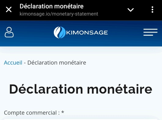 Kimonsage, visuel de l'application mobile