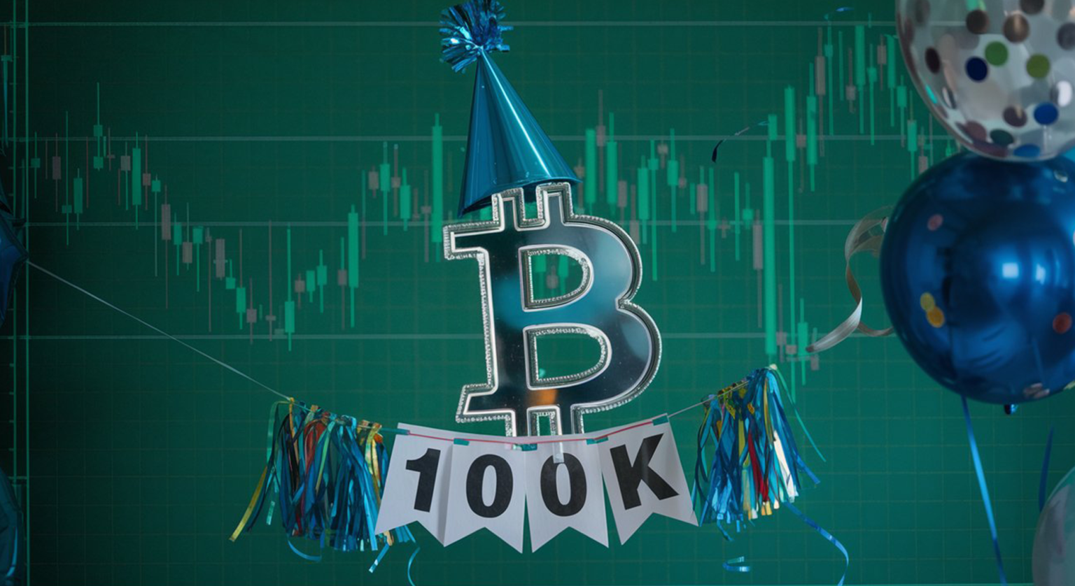 Bitcoin célébrant ses 100k