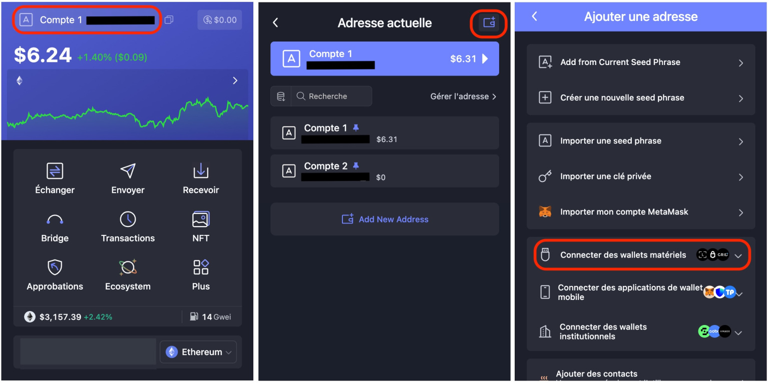 connection hardware wallet rabby wallet