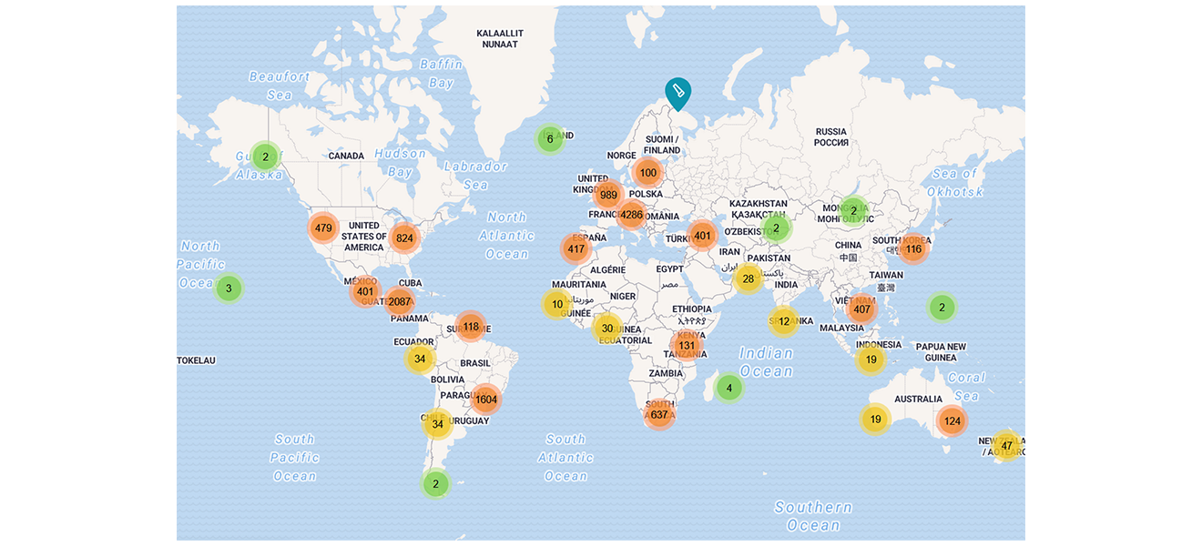 carte complète BTC Map