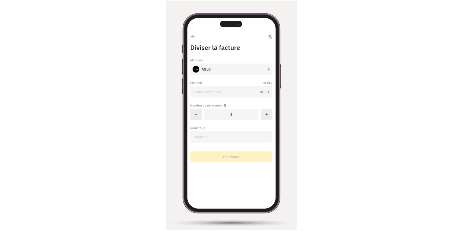 procédure pour diviser sa facture sur binance pay