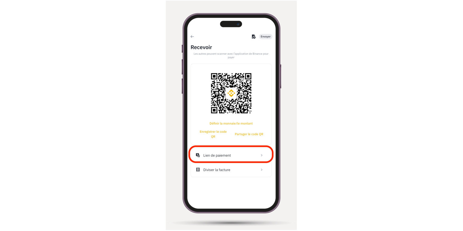 accueil lien de paiement binance pay