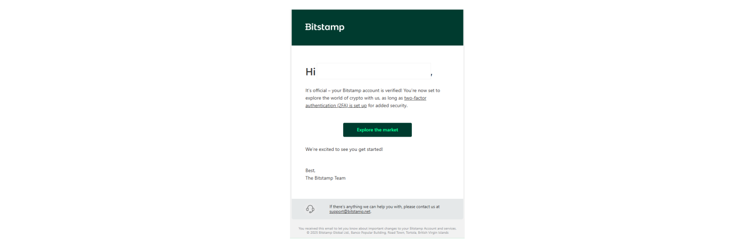 Compte Bistamp Validé