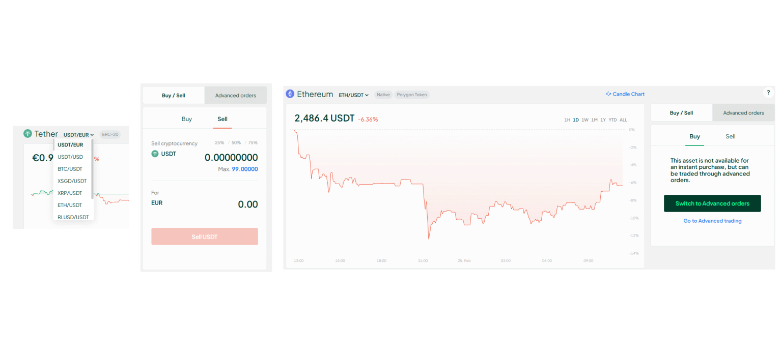 Screen faire ordre sur Bitstamp