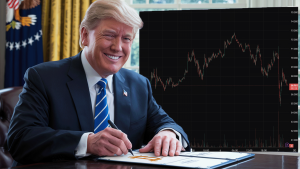 D Trump qui signe un décret de réserve nationale de BTC pendant que le cours s'éffondre