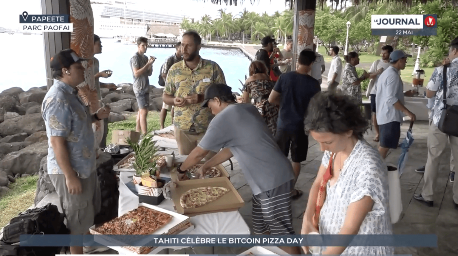 Dinovox Bitcoin Pizza Day Papeete