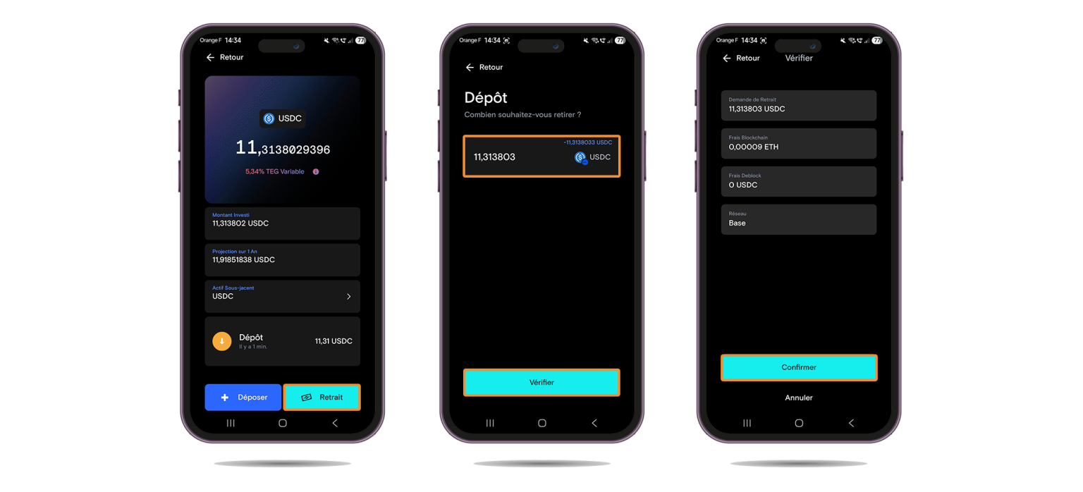 Retirer ses intérêts crypto
