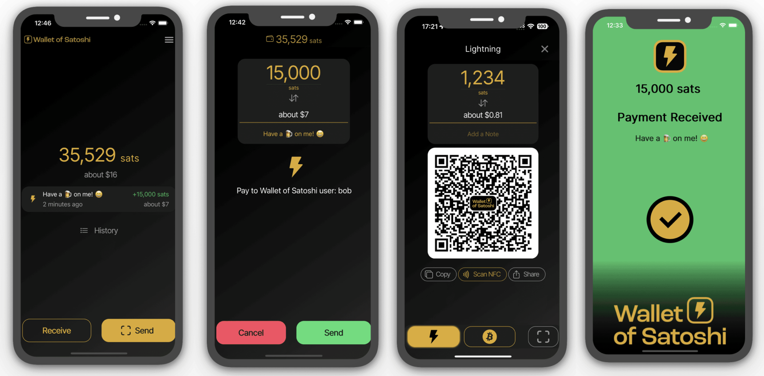 Wallet of Satoshi : Le portefeuille Bitcoin Lightning Network qui simplifie les paiements en BTC
