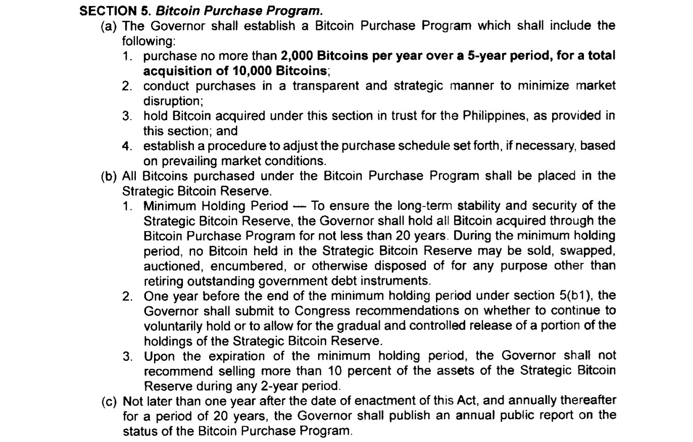 Projet de loi bitcoin philippines