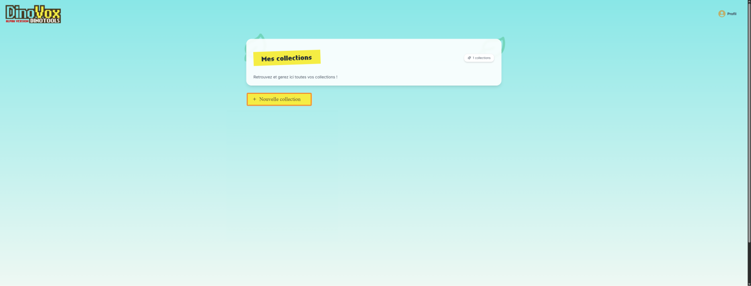 Gérer ses collections sur DinoTools