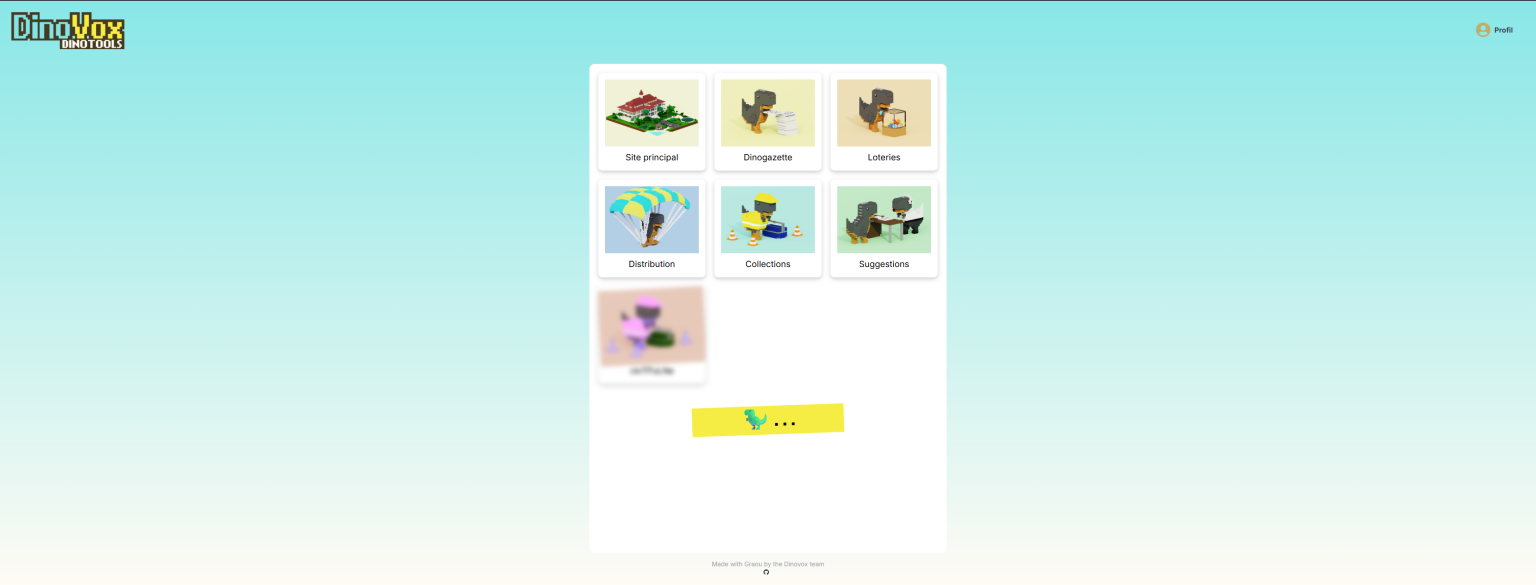 Créer son NFT via l'outil DinoTools de DinoVox