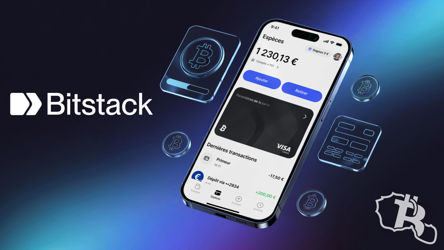 Bitstack annonce avoir réalisé une nouvelle levée de fonds de 15 millions de dollars et dévoile sa carte de débit VISA.