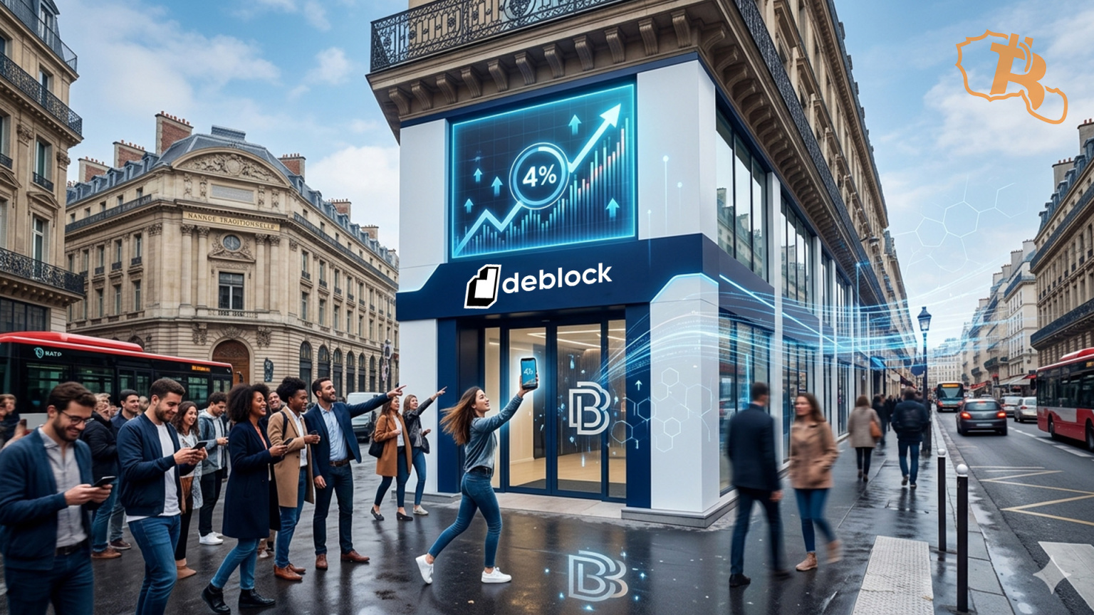 Deblock lance un compte courant rémunéré à 4% d'intérêts !