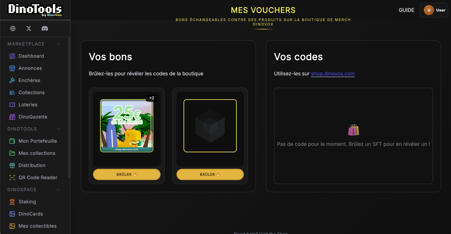 Brûlez vos vouchers pour obtenir des réductions !