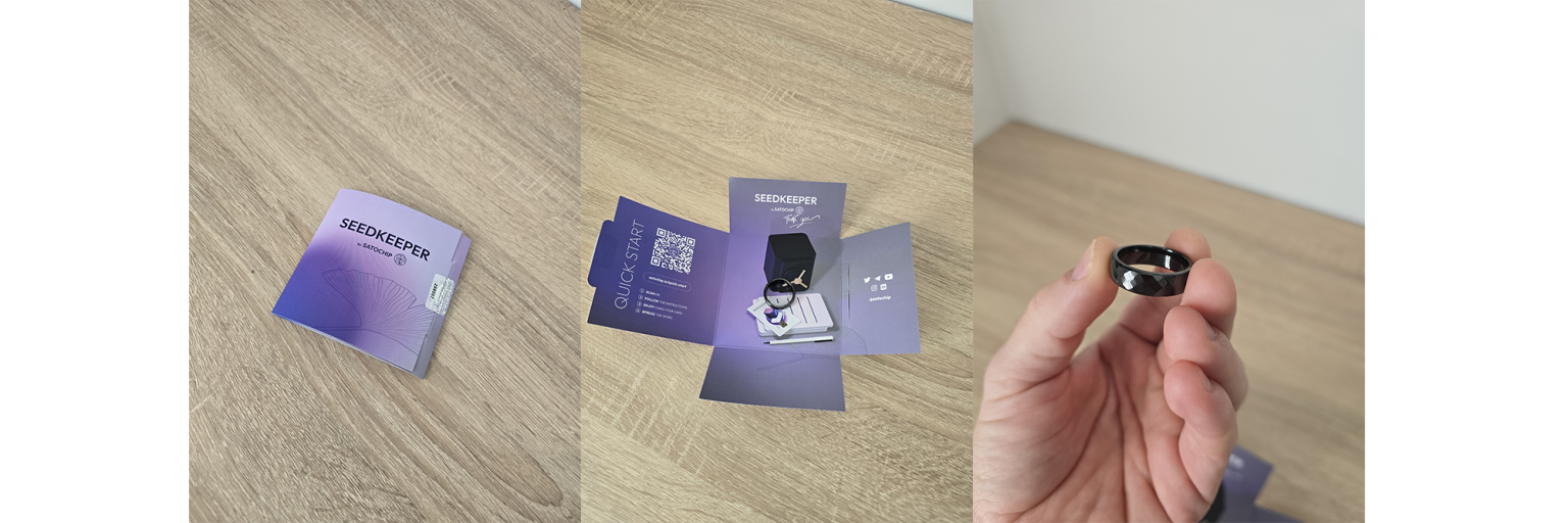 Unboxing Satochip Seedkeeper Ring