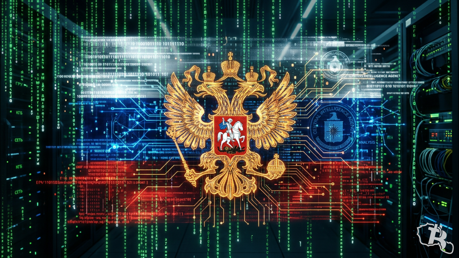 Drapeau russe numérisé