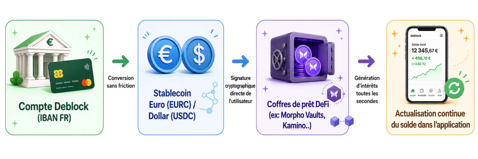 Schéma rapide explicatif du rendement Deblock.